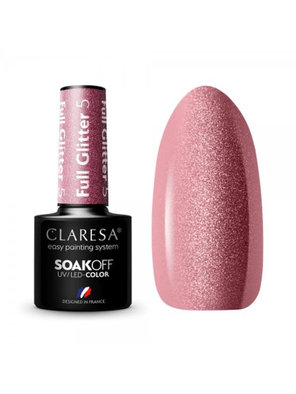 Claresa UV/LED Gellak FULL GLITTER 5 - 5ml