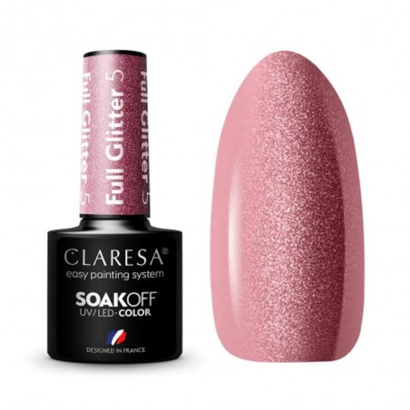 Claresa UV/LED Gellak FULL GLITTER 5 - 5ml