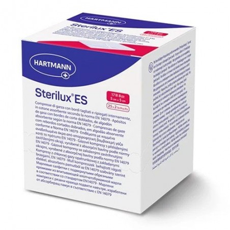 Sterilux ES 6 laags gaaskompres 5x5 cm 25 st