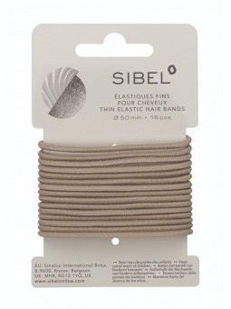 SIBEL Elastische Haarbandjes Blond Dun 16st