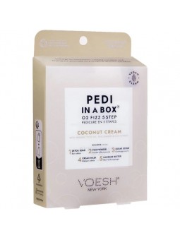 VOESH Pedi in a Box O2 Fizz 5 Step - Coconut Cream