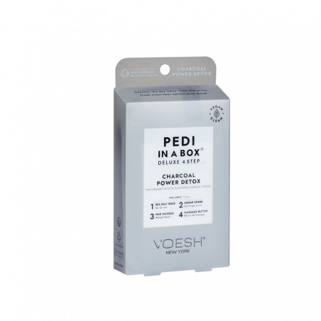 VOESH Pedi in a Box 4 Step - Charcoal Power Detox