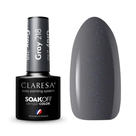 Claresa UV/LED Gellak Grey 218 - 5ml