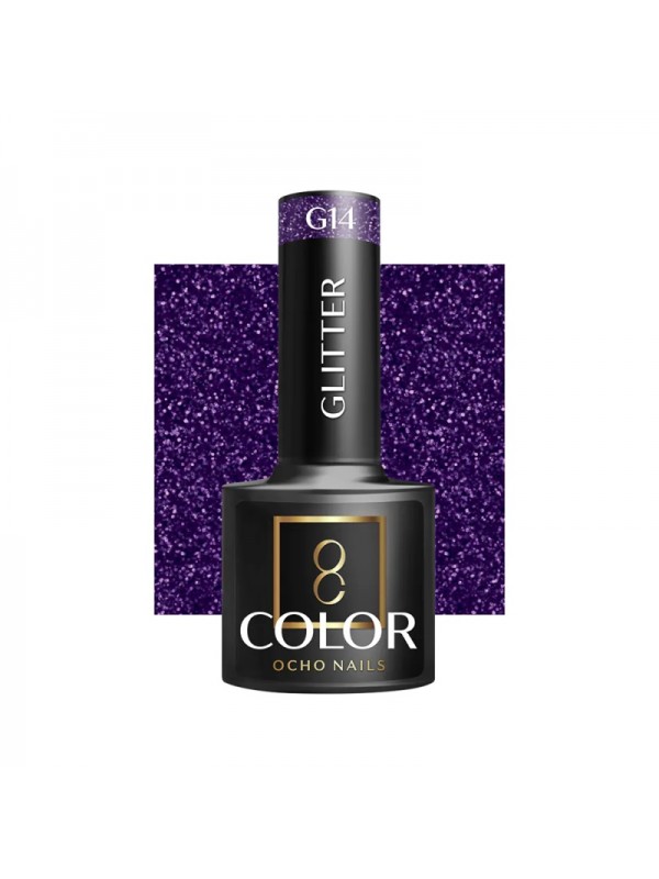 OCHO NAILS Glitter Gellak G14 -5 gr