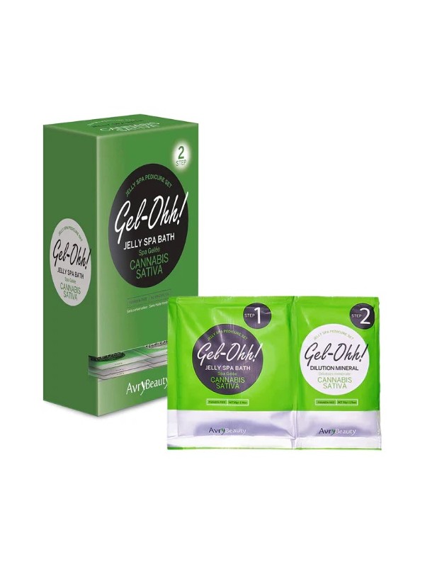 Gel-Ohh Jelly Spa Pedi Bath - Cannabis Sativa Box 30 st