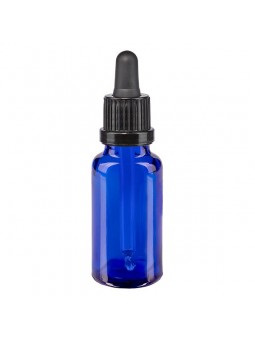 Pipetflesje Blauw met garantiesluiting 15ml