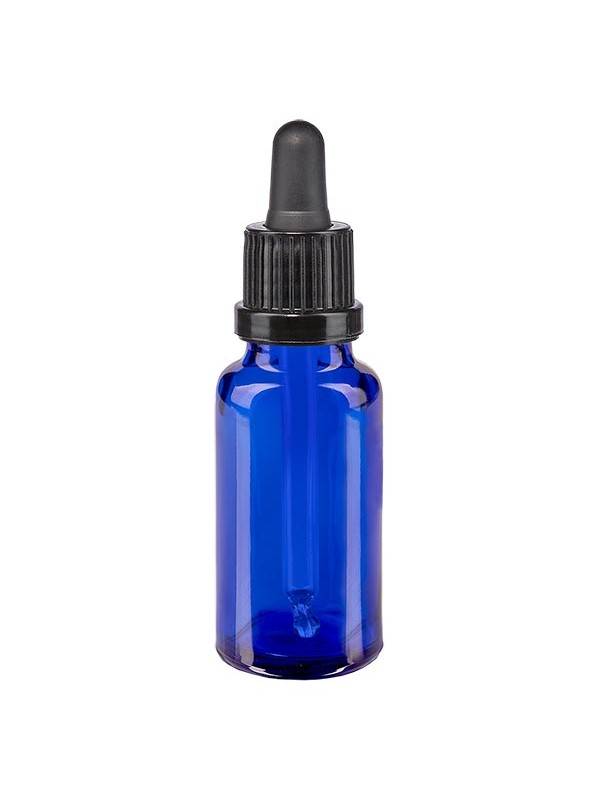 Pipetflesje Blauw met garantiesluiting 15ml